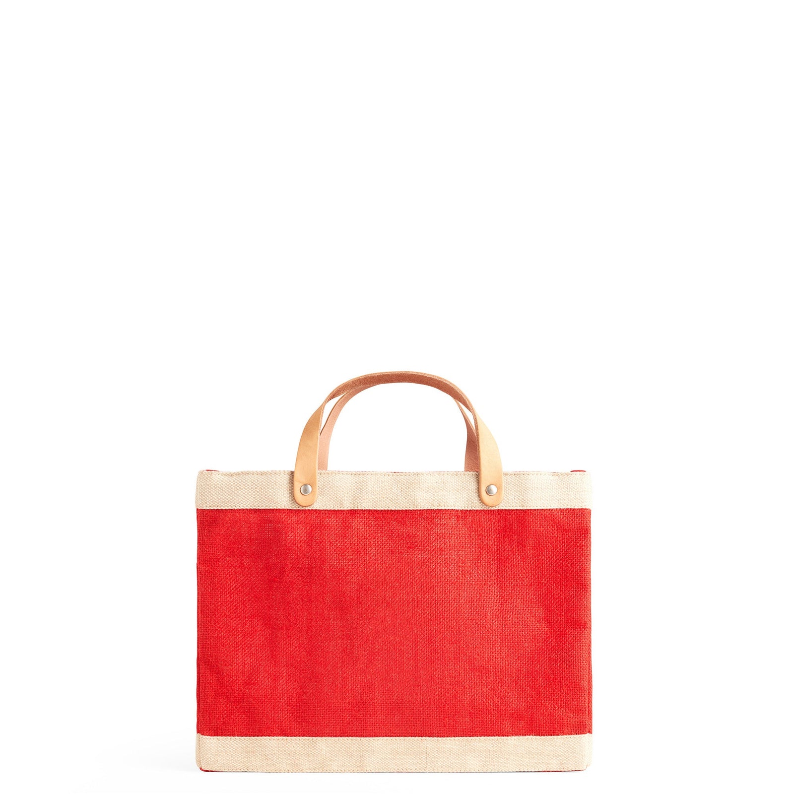 Customized Petite Market Bag in Red - Wholesale