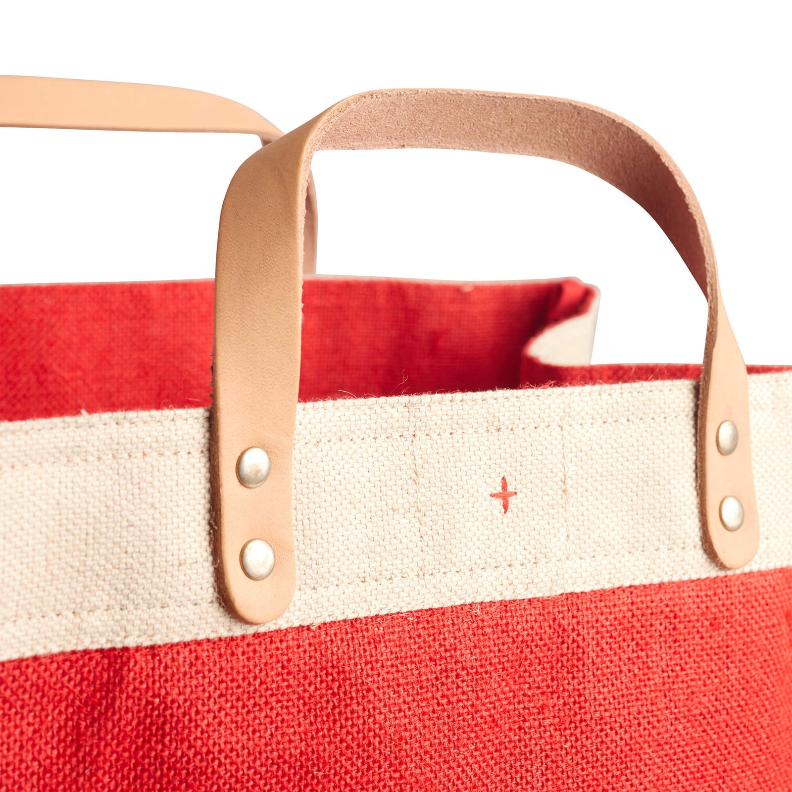 Customized Market Bag in Red - Wholesale